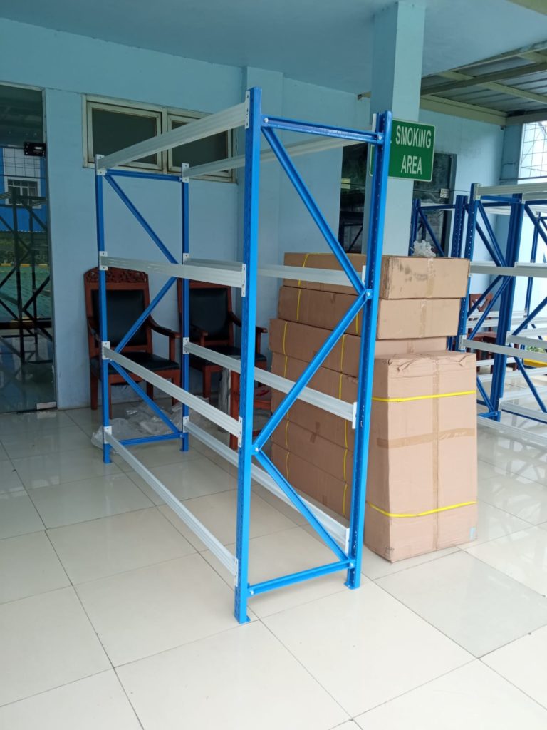 RAK GUDANG LIGHT DUTY RR-250, PEMASANGAN DI KANTOR BP2TL JAKARTA | UKURAN 200x60x200 CM, 4 LEVEL, KEKUATAN 250 KG / LEVEL ATAU 1 TON / UNIT | RAJA RAK GUDANG | RAJARAKGUDANG.CO.ID