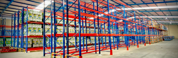 Rak Pallet Besi Gudang Ukuran Besar Tipe RR-2000 Heavy Duty Racking, Kekuatan 2- 5 Ton per Level, Maksimal 10 Ton Per Unit, Cocok untuk Rak Warehouse Skala Pabrik / Industri