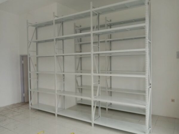 RAK ARSIP BESI KANTOR SERBAGUNA KAPASITAS 150KG/LEVEL TIPE C-150, 4 – 8 LEVEL, UKURAN P.130CM x L.38CM & 60CM x T.200CM & 300CM