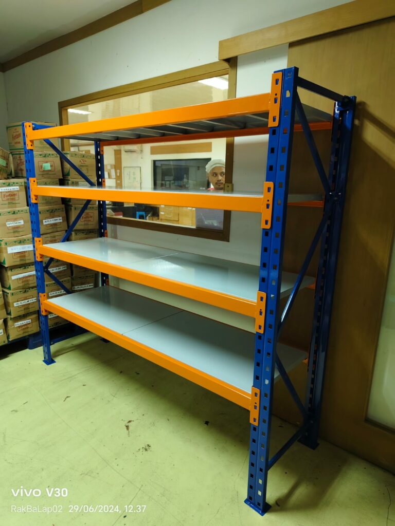 RAK BESI GUDANG MEDIUM DUTY TIPE ZA-500 KAPASITAS 500 KG / SUSUN SHELVING x 4 SUSUN ATAU 2 TON / UNIT RAK, UKURAN 200x50x200 CM & 200x60x200 CM (UKURAN & WARNA BISA CUSTOM)