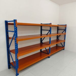 RAK BESI GUDANG MEDIUM DUTY TIPE ZA-300 – KAPASITAS 300 KG / SHELVING ATAU 1,2 TON / UNIT: Solusi Rak Penyimpanan Tangguh, Modular, dan Hemat Ruang untuk Gudang Anda