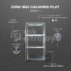 RAK BESI GUDANG SIKU LUBANG SERBAGUNA TIPE JUNO B02 GALVANIS – PLAT SHELVING, SUSUN 4 & 5, UKURAN 90x35x180 CM, NON BAUT (BOLTLESS), KIRIM KE SELURUH INDONESIA