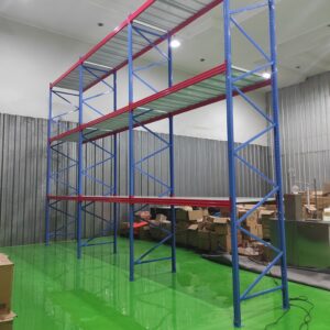 RAK BESI GUDANG UKURAN BESAR KAPASITAS 1 TON / SUSUN SHELVING TIPE RR-1000 | PANJANG 240 CM, LEBAR 100 CM, TINGGI 500 CM
