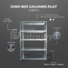 RAK BESI SIKU LUBANG BOLTLESS JUNO 03 GALVANIS SHELVING PLAT, SUSUN 4 & 5, UKURAN 120x45x180 CM