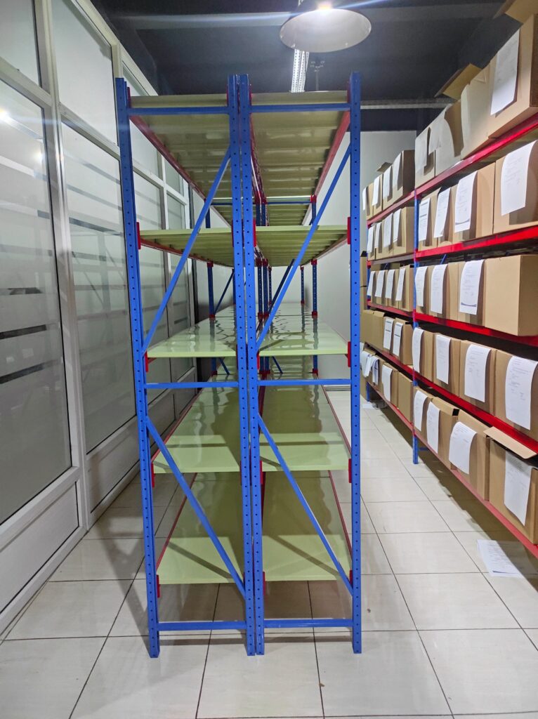 JUAL RAK BESI GUDANG SUSUN LIGHT DUTY SERBAGUNA TIPE C-150, UKURAN 200x38x200 CM, KAPASITAS 150 KG x 5 LEVEL