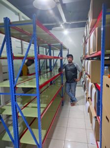 JUAL RAK BESI GUDANG SUSUN LIGHT DUTY SERBAGUNA TIPE C-150, UKURAN 200x38x200 CM, KAPASITAS 150 KG x 5 LEVEL