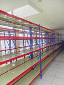 JUAL RAK BESI GUDANG SUSUN LIGHT DUTY SERBAGUNA TIPE C-150, UKURAN 200x38x200 CM, KAPASITAS 150 KG x 5 LEVEL
