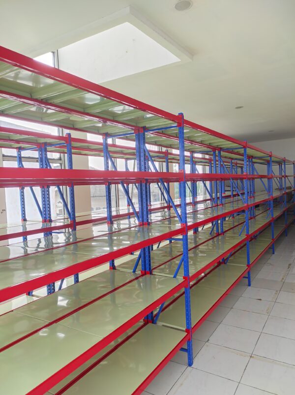 JUAL RAK BESI GUDANG SUSUN LIGHT DUTY SERBAGUNA TIPE C-150, UKURAN 200x38x200 CM, KAPASITAS 150 KG x 5 LEVEL
