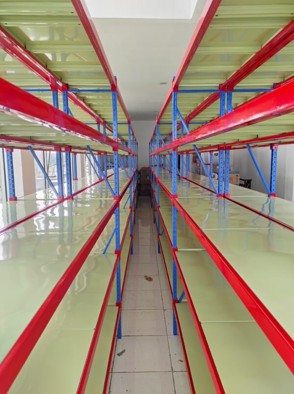 JUAL RAK BESI GUDANG SUSUN LIGHT DUTY SERBAGUNA TIPE C-150, UKURAN 200x38x200 CM, KAPASITAS 150 KG x 5 LEVEL