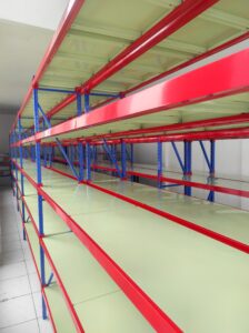 JUAL RAK BESI GUDANG SUSUN LIGHT DUTY SERBAGUNA TIPE C-150, UKURAN 200x38x200 CM, KAPASITAS 150 KG x 5 LEVEL