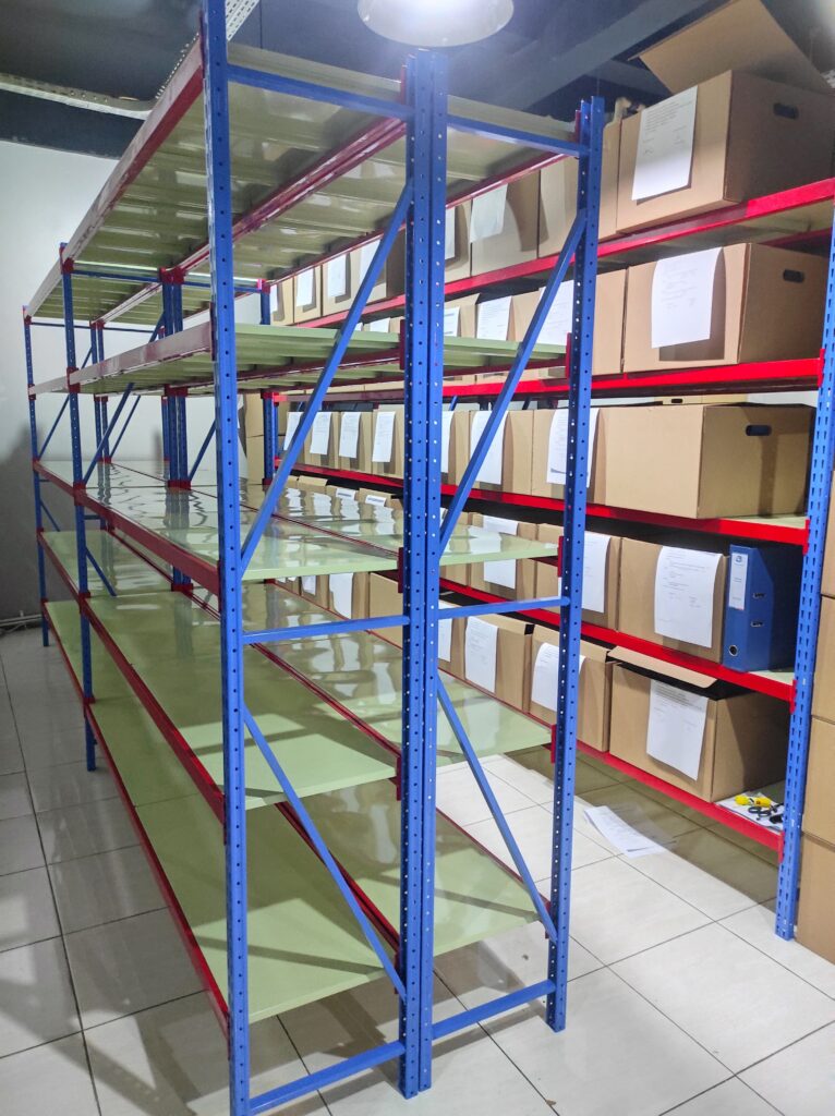 JUAL RAK BESI GUDANG SUSUN LIGHT DUTY SERBAGUNA TIPE C-150, UKURAN 200x38x200 CM, KAPASITAS 150 KG x 5 LEVEL