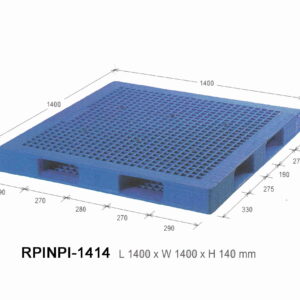 PALLET PLASTIK RABBIT NPI-1414 UKURAN 140x140x14 CM | PALET STANDAR INDUSTRI
