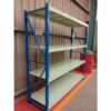 RAK BESI GUDANG MEDIUM DUTY SUSUN SERBAGUNA TIPE RR-500, 4 LEVEL, KAPASITAS (KEKUATAN) LOAD MAX 500KG/LEVEL SHELVING ATAU 2 TON PER UNIT | UKURAN PxL (200x60 CM) x Tinggi (200,250,300 CM) | RAJA RAK GUDANG | KIRIM KE SELURUH INDONESIA