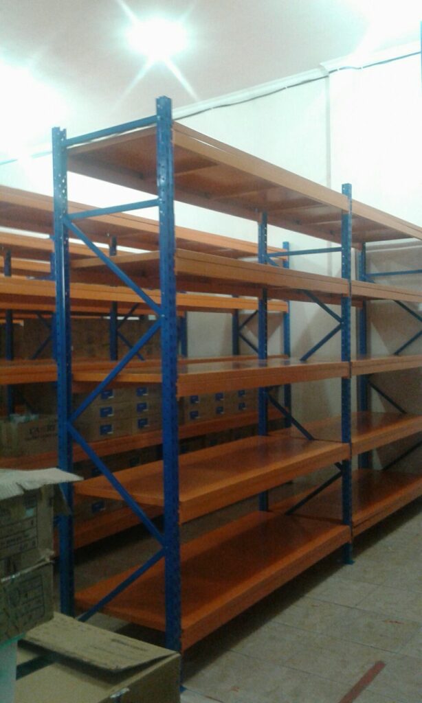 RAK GUDANG MEDIUM DUTY PREMIUM / LONG SPAN RACKING TIPE SJP-700 | KEKUATAN / KAPASITAS HINGGA 700 KG/LEVEL SHELVING ATAU LOAD MAX 4 TON / UNIT RAK, TERSEDIA 4 UKURAN PILIHAN DENGAN WARNA CUSTOM, SISTEM KNOCK DOWN