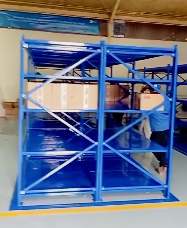 RAK GUDANG BESI PABRIK MEDIUM DUTY TIPE ZA-500 UKURAN 150x100x200 CM, KAPASITAS 500 KG x 5 LEVEL