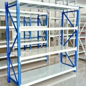 RAK BESI SUSUN GUDANG SERBAGUNA LIGHT DUTY TIPE RR-250 L60, KEKUATAN 250 KG/LEVEL (1 TON/UNIT) | JUAL KE SELURUH INDONESIA