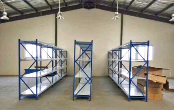 RAK BESI SUSUN GUDANG SERBAGUNA LIGHT DUTY TIPE RR-250 L60, KEKUATAN 250 KG/LEVEL (1 TON/UNIT) | JUAL KE SELURUH INDONESIA