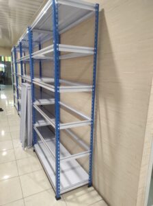 RAK BESI SIKU LUBANG GUDANG SLOTTED ANGLE TIPE STALLUM 100 | RAJA RAK GUDANG