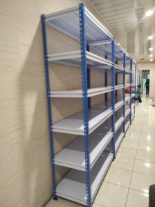 RAK BESI SIKU LUBANG GUDANG SLOTTED ANGLE TIPE STALLUM 100 | RAJA RAK GUDANG