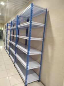 RAK BESI SIKU LUBANG GUDANG SLOTTED ANGLE TIPE STALLUM 100 | RAJA RAK GUDANG