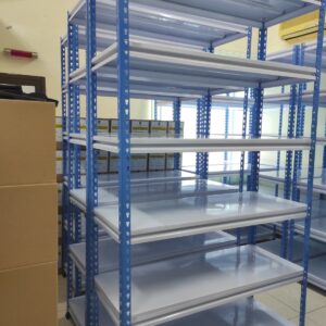 RAK BESI SIKU LUBANG GUDANG SLOTTED ANGLE TIPE STALLUM 100 | RAJA RAK GUDANG