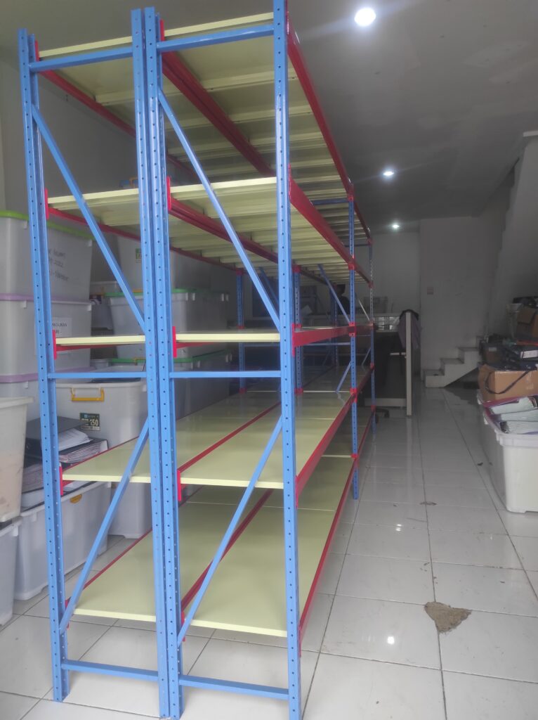 PEMASANGAN RAK BESI SUSUN GUDANG ARSIP KANTOR TIPE C-150 DI KOTA BEKASI OLEH TIM RAJA RAK GUDANG |  RAJARAKGUDANG.CO.ID