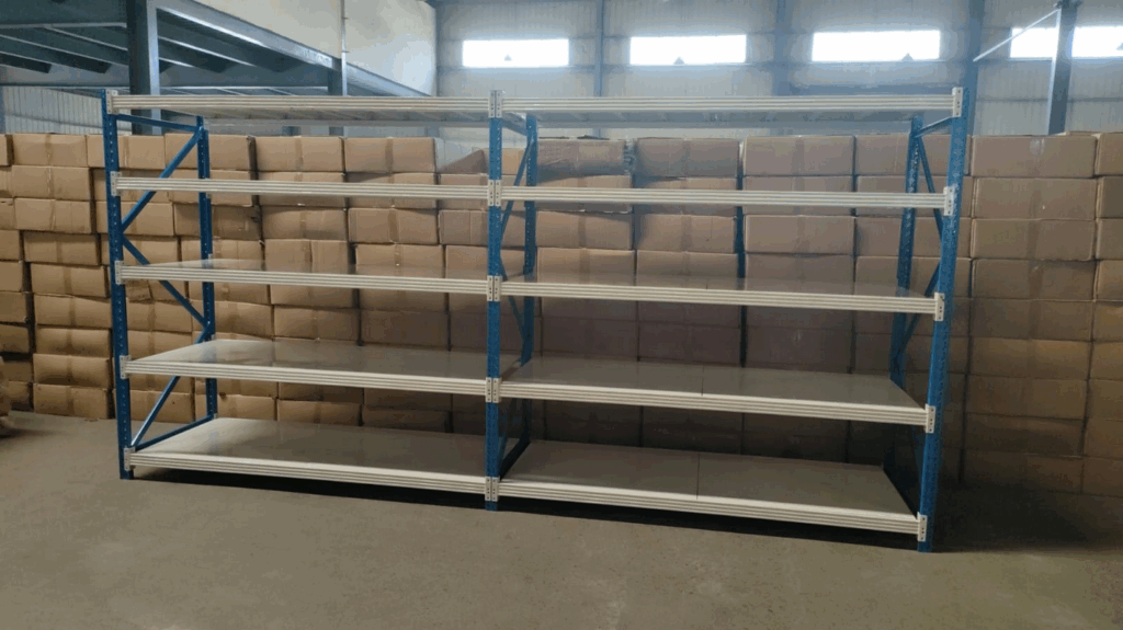 RAK LIGHT DUTY WAREHOUSE RACKING TIPE RR-63 UKURAN 200×80×200 CM – KAPASITAS 250 KG/LAYER SHELVING | RAJA RAK GUDANG