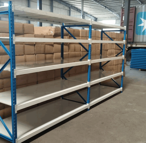 RAK LIGHT DUTY WAREHOUSE RACKING TIPE RR-63 UKURAN 200×80×200 CM – KAPASITAS 250 KG/LAYER SHELVING