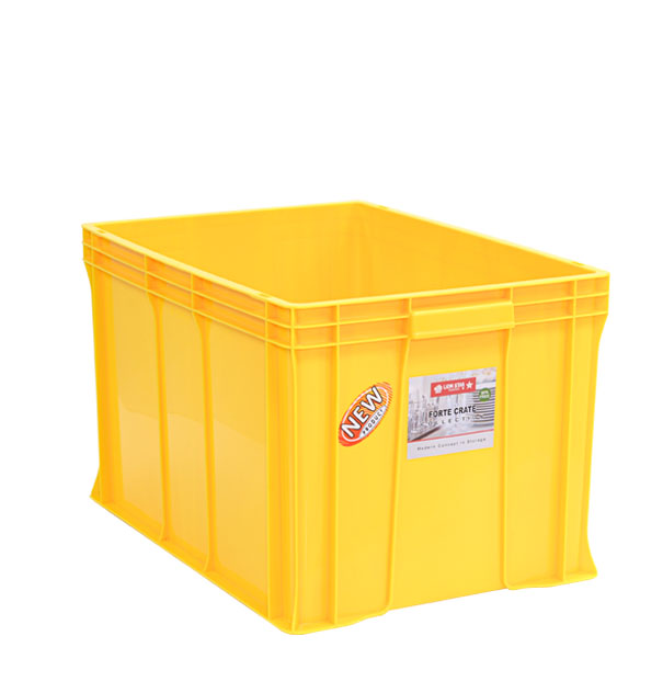 CONTAINER BOX INDUSTRI 82 LITER LION STAR IC-33 FORTE CRATE 203 UKURAN 625 x 425 x H 370 mm - KERANJANG PLASTIK INDUSTRIAL