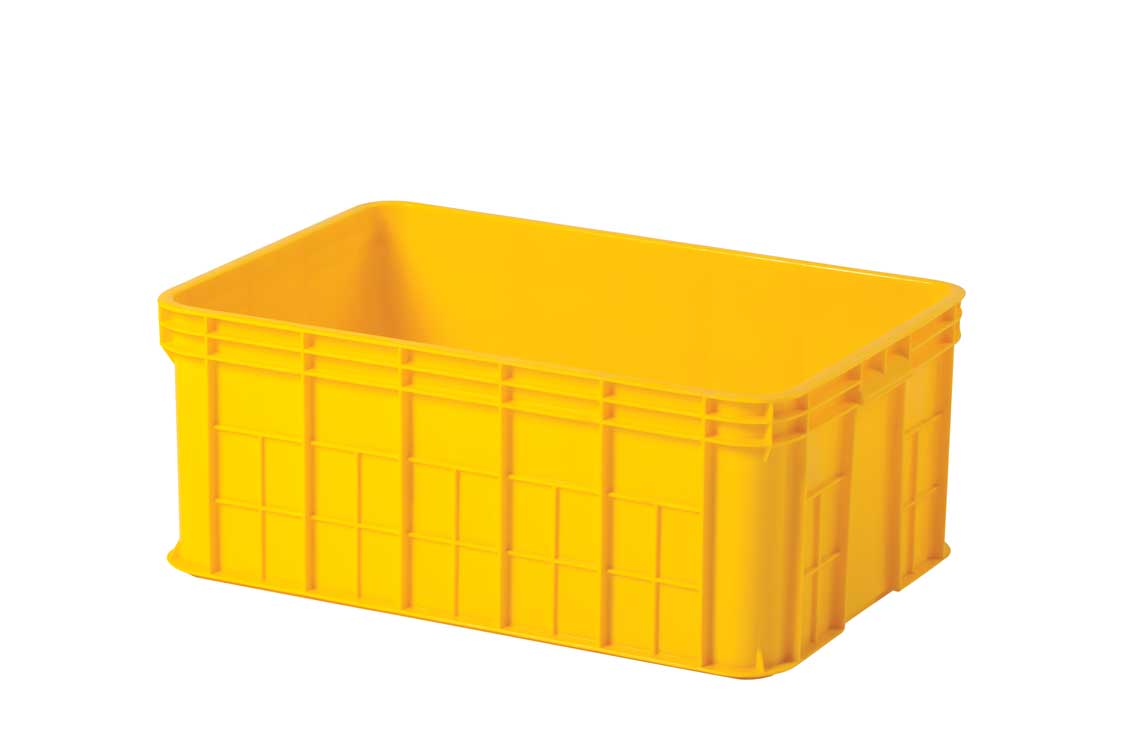 Container Box Industri Rabbit 2244 – Keranjang Plastik Rapat Serbaguna, Ukuran 62×43×25 cm, Volume 66 Liter - Raja Rak Gudang