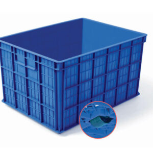 CONTAINER BOX INDUSTRI BESAR RAPAT RODA HANATA 3101 VOLUME 200 LITER UKURAN 80 x 60 x 45 CM | RAJA RAK GUDANG