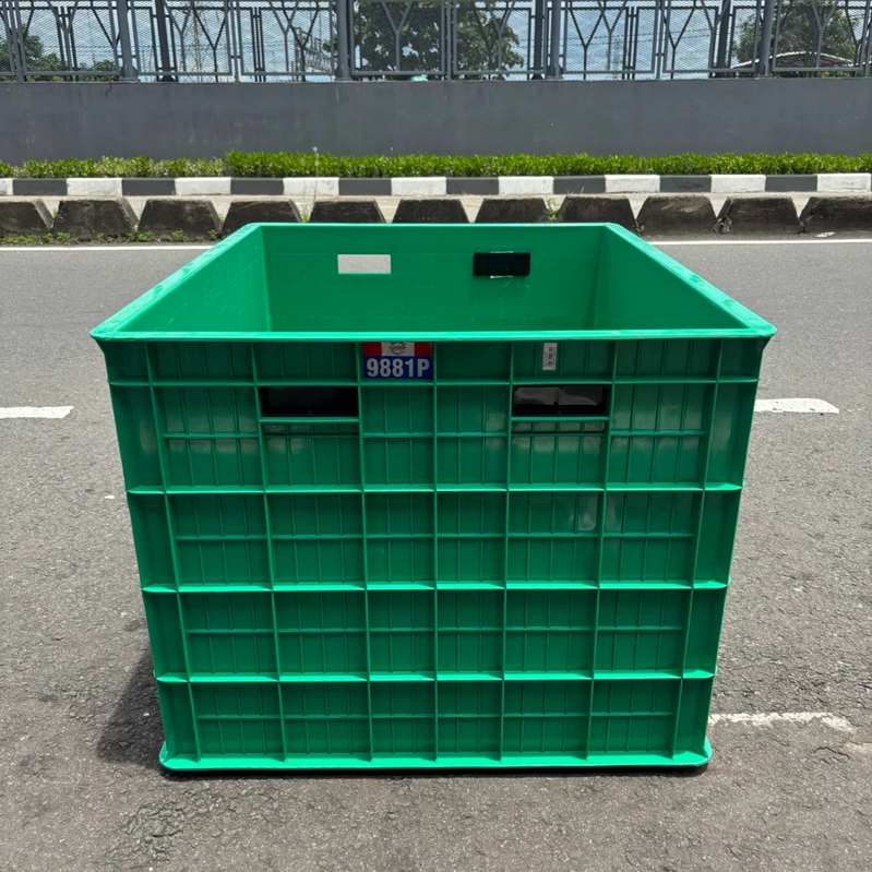 KERANJANG INDUSTRI BESAR 345 LITER RODA ATARI 9881 PR UKURAN 100x80x63,6 CM | RAJA RAK GUDANG