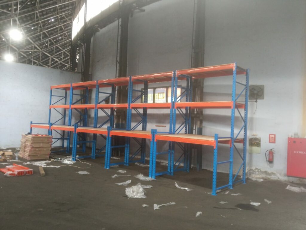 RAK BESI GUDANG HEAVY DUTY, KIRIM & PASANG DI YOGYAKARTA OLEH TIM RAJA RAK GUDANG