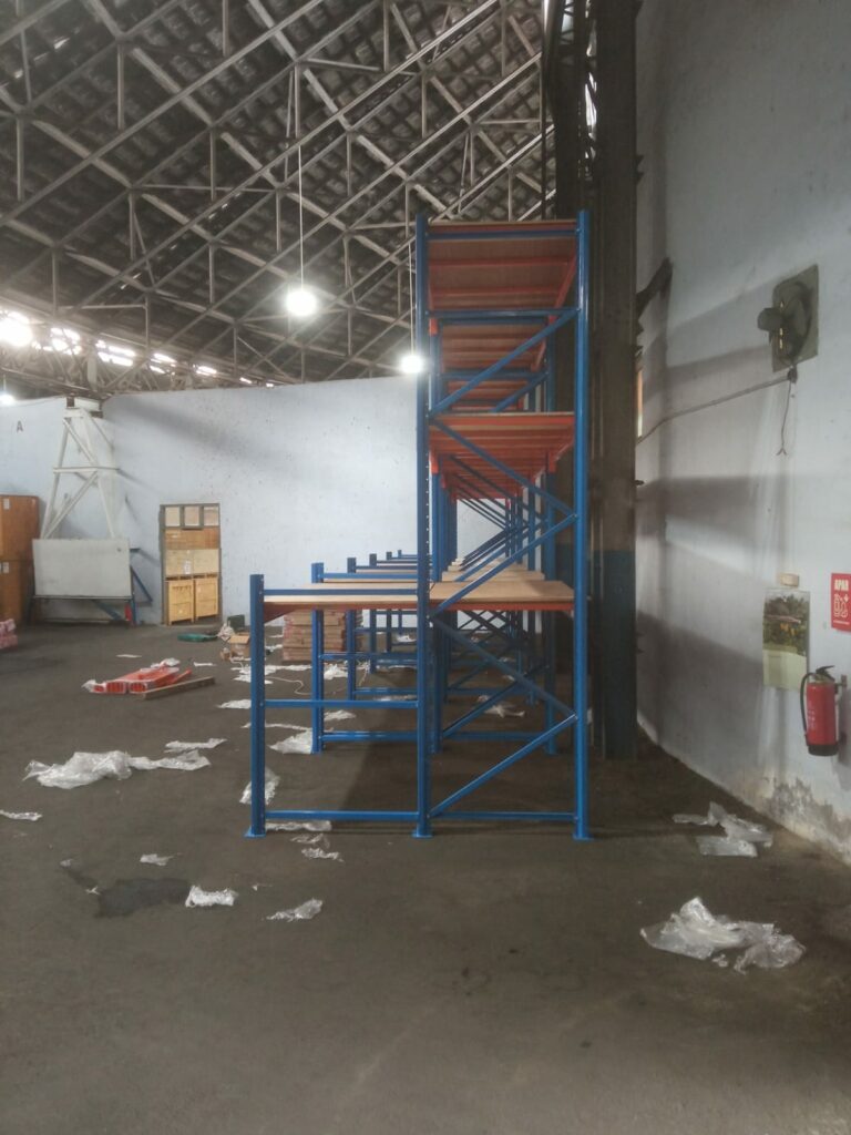 RAK BESI GUDANG HEAVY DUTY, KIRIM & PASANG DI YOGYAKARTA OLEH TIM RAJA RAK GUDANG