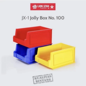 Bin Box Kotak Sparepart Plastik Kecil Lion Star JX-1 Jolly Box No. 100 | Raja Rak Gudang