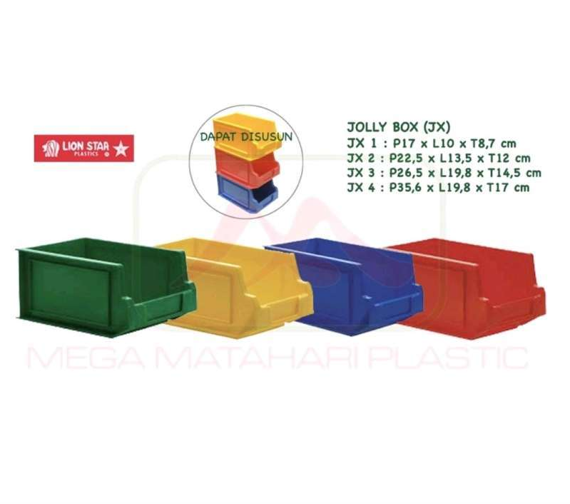 Bin Box Kotak Sparepart Plastik Lion Star Tipe JX-4 Jolly Box No. 400 | Raja Rak Gudang