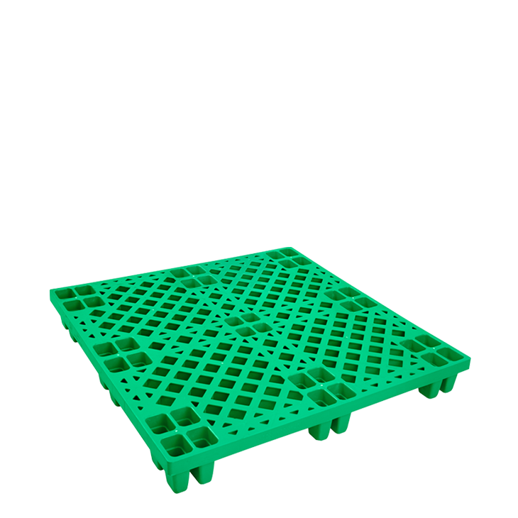 JUAL PALLET PLASTIK BARU GREEN LEAF 2604 UKURAN 110x110x14 CM: Solusi Pallet Plastik Heavy Duty untuk Kebutuhan Industri Modern