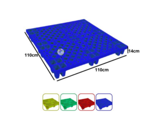 JUAL PALLET PLASTIK BARU GREEN LEAF 2604 UKURAN 110x110x14 CM: Solusi Pallet Plastik Heavy Duty untuk Kebutuhan Industri Modern