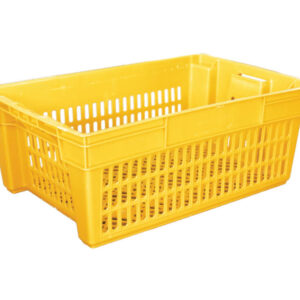 KERANJANG BOX CONTAINER INDUSTRI PLASTIK HANATA HNT 6001 UKURAN 58x38x21,5 CM | RAJA RAK GUDANG