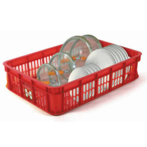 BOX CONTAINER INDUSTRI PLASTIK BERLUBANG HANATA 2000M (MEDIUM) UKURAN 62x43x14,5 CM | RAJA RAK GUDANG