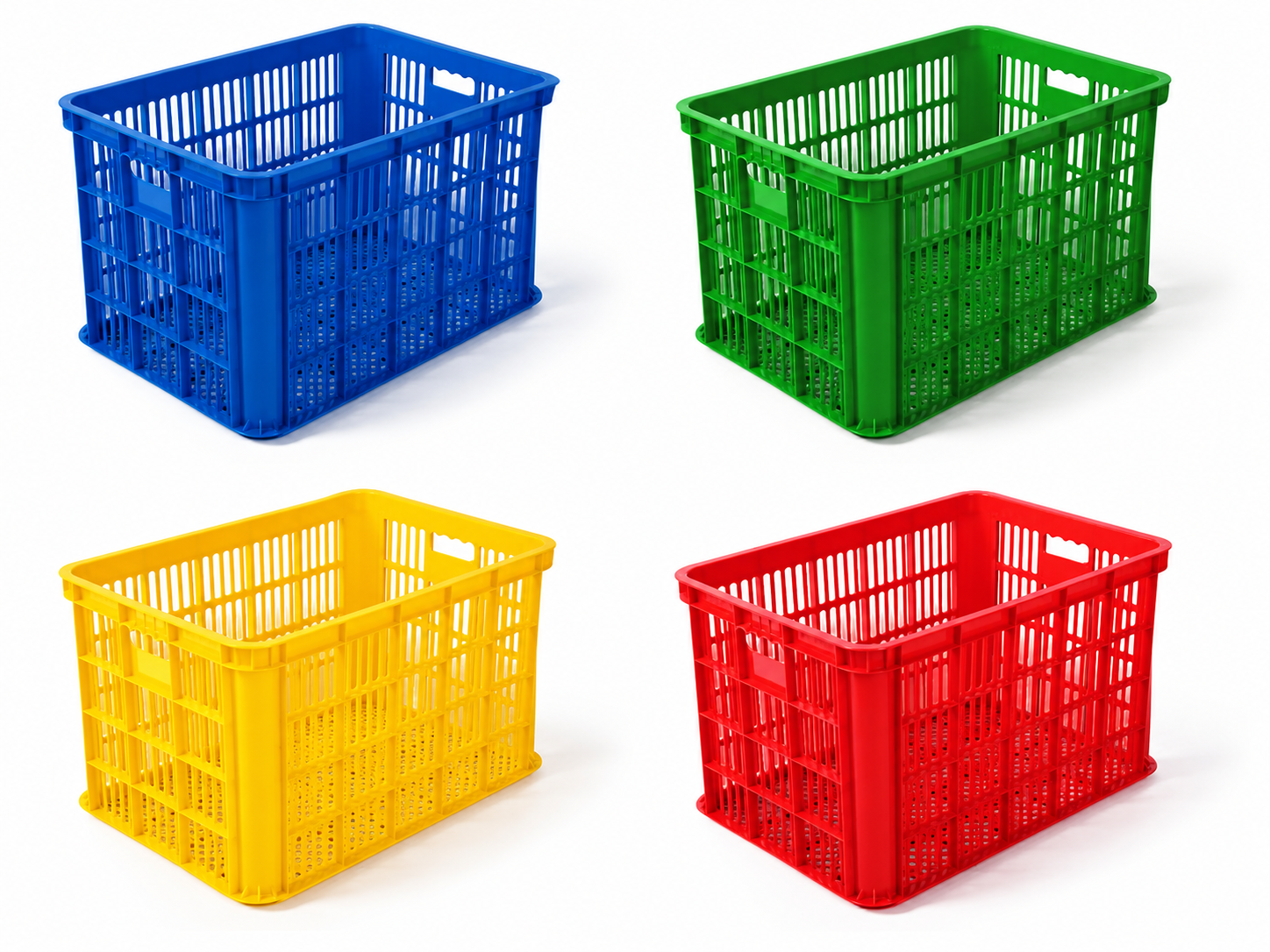 BOX CONTAINER INDUSTRI PLASTIK BESAR HANATA HNT 2004 KONTAINER BERLUBANG UK.620 x 430 x 380 MM: Solusi Penyimpanan Industri Modern yang Kuat dan Multifungsi