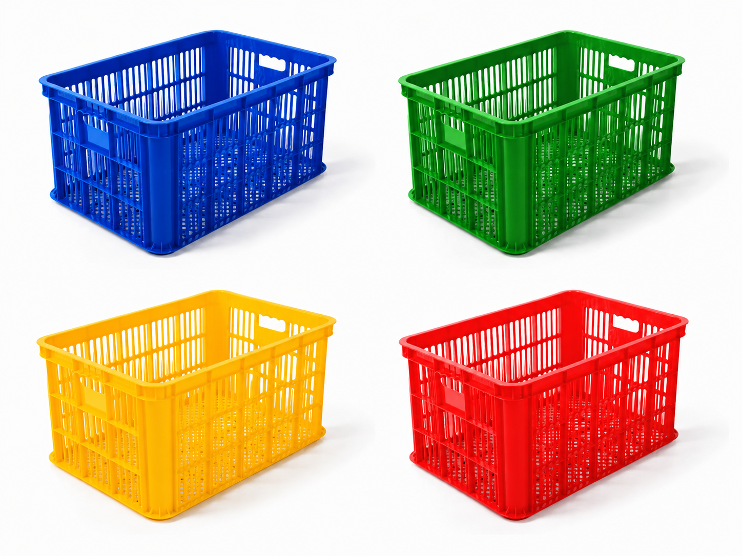 BOX CONTAINER INDUSTRI PLASTIK HANATA HNT 2003 KONTAINER BERLUBANG UK.620 x 430 x 31: Solusi Container Industri Berkualitas untuk Penyimpanan dan Distribusi Barang