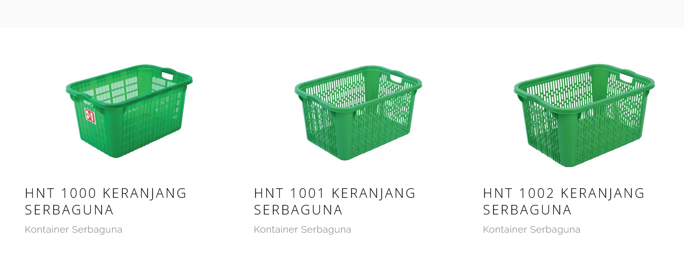 KERANJANG CONTAINER BOX PLASTIK SERBAGUNA HANATA TIPE HNT 1000, 1001 & 1002: Solusi Container Plastik Serbaguna Terbaik untuk Berbagai Kebutuhan Industri