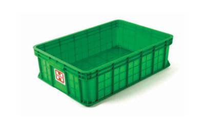 BOX CONTAINER INDUSTRI PLASTIK RAPAT SERBAGUNA HANATA HNT 2100L UKURAN 64x43x18 CM