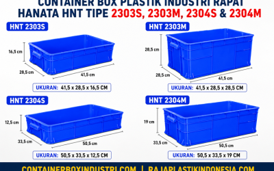 CONTAINER BOX PLASTIK INDUSTRI RAPAT HANATA HNT TIPE 2303S, 2303M, 2304S & 2304M